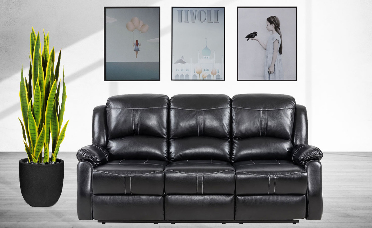 Lorraine BelAire  Deluxe Ebony Reclining Collection Lifestyle Shot by American Home Line